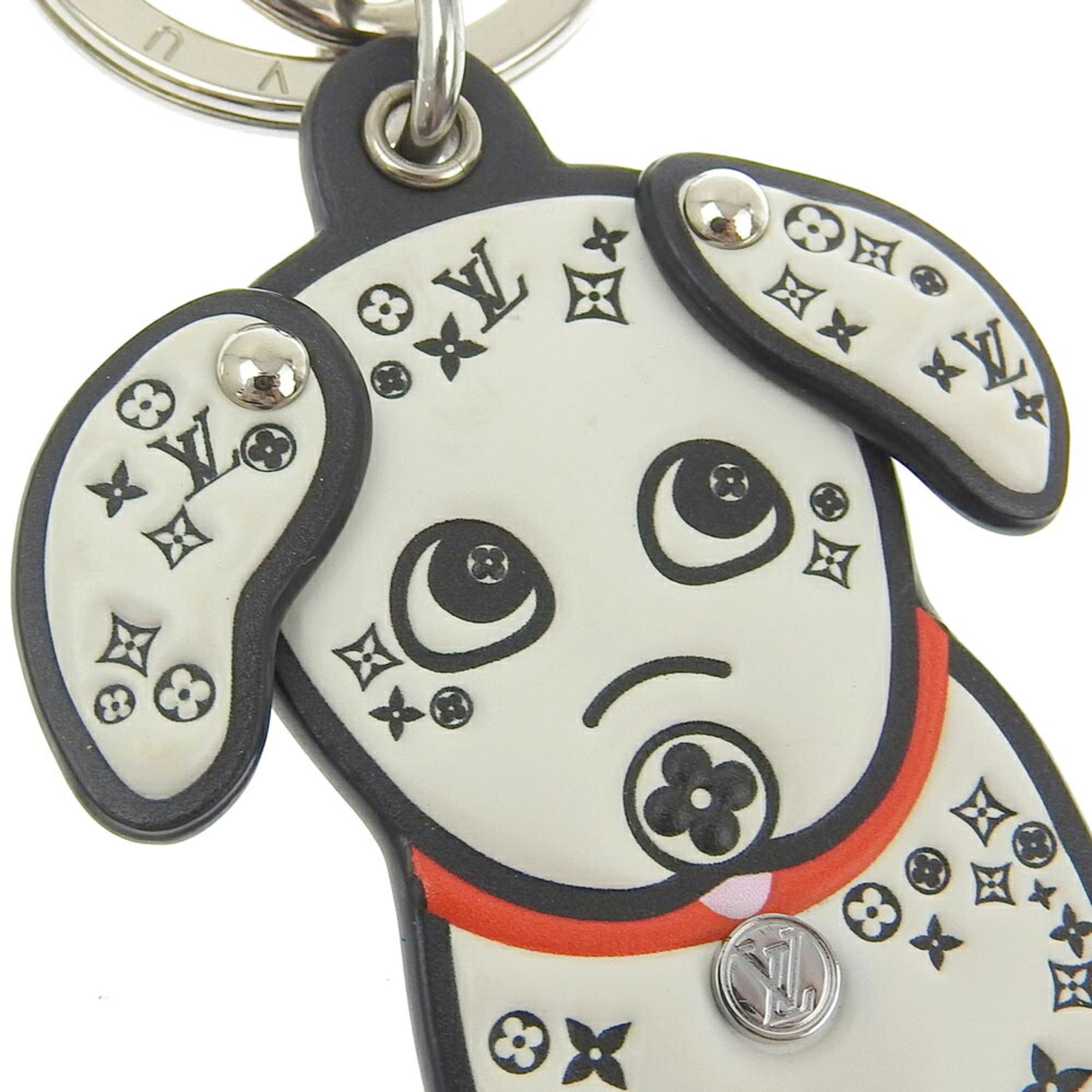 Louis Vuitton LOUIS VUITTON Porte Cle LV Dalmatian M00746 Monogram Keychain Charm Dog