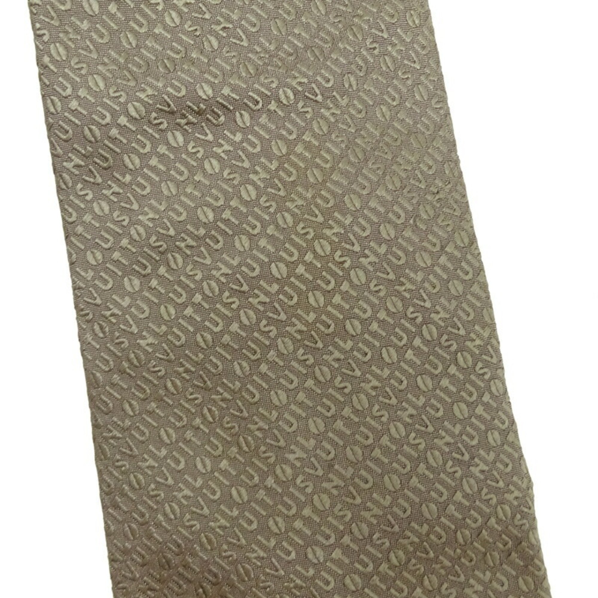 Louis Vuitton Men's Tie 100% Silk Brown