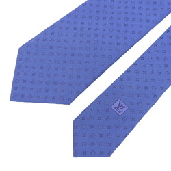 Louis Vuitton LOUIS VUITTON Monogram Neo Monogramsim 8CM M75988 Men's Tie Blue Marine