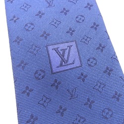 Louis Vuitton LOUIS VUITTON Monogram Neo Monogramsim 8CM M75988 Men's Tie Blue Marine