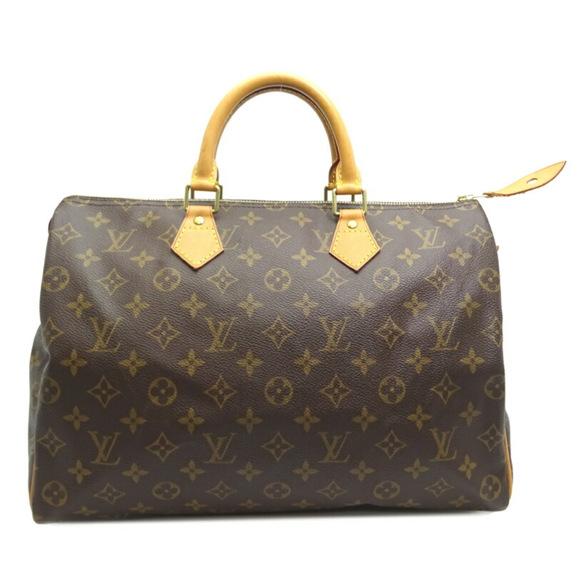 Louis Vuitton Speedy 35 Women's and Men's Boston Bag M41524() Monogram Ebene (Brown)