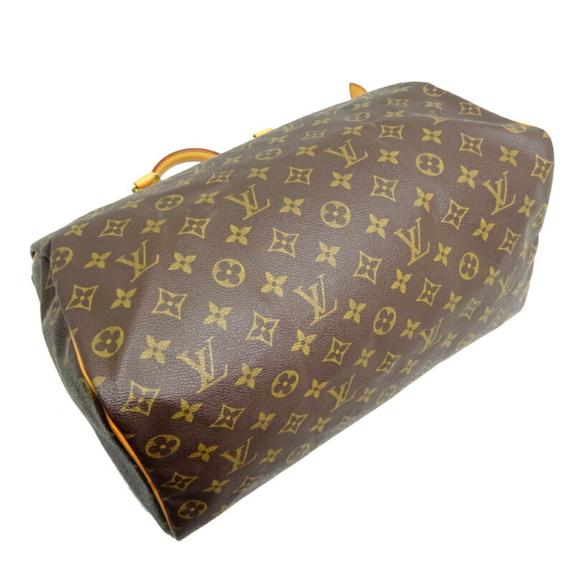 Louis Vuitton Speedy 35 Women's and Men's Boston Bag M41524() Monogram Ebene (Brown)