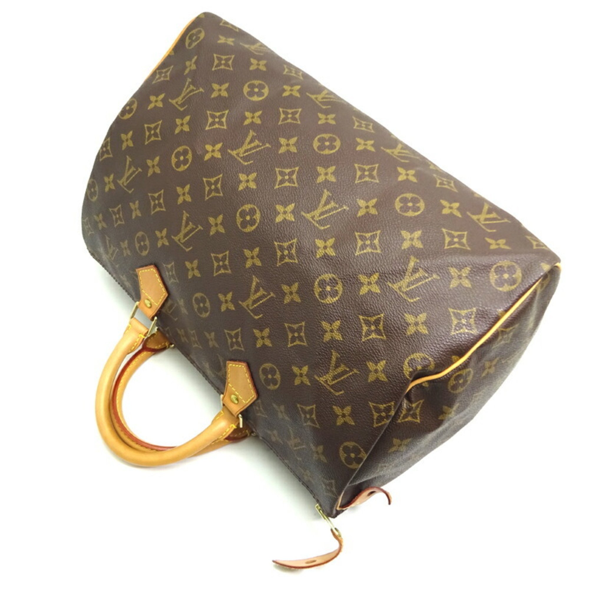 Louis Vuitton Speedy 35 Women's and Men's Boston Bag M41524() Monogram Ebene (Brown)