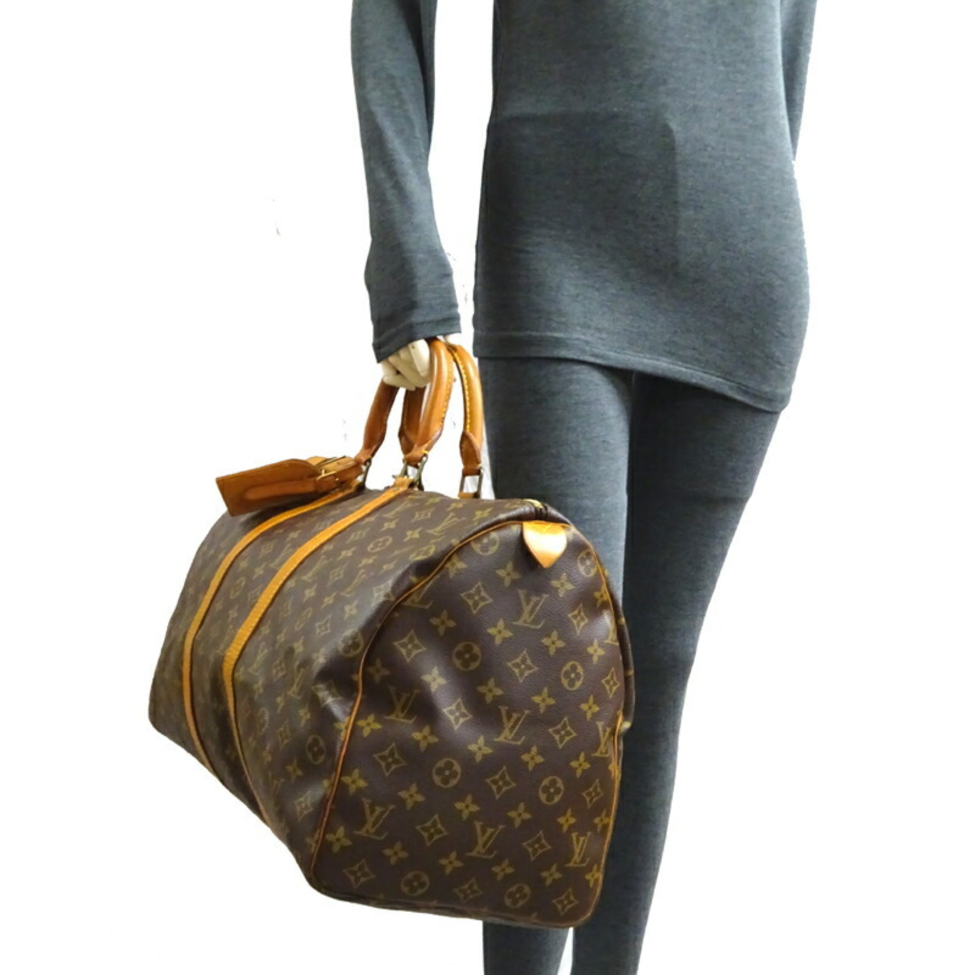 Louis Vuitton Keepall 50 Women's and Men's Boston Bag M41426 Monogram Brown