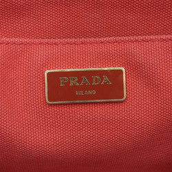 PRADA Canapa Tote BN2439 Bag Canvas Red