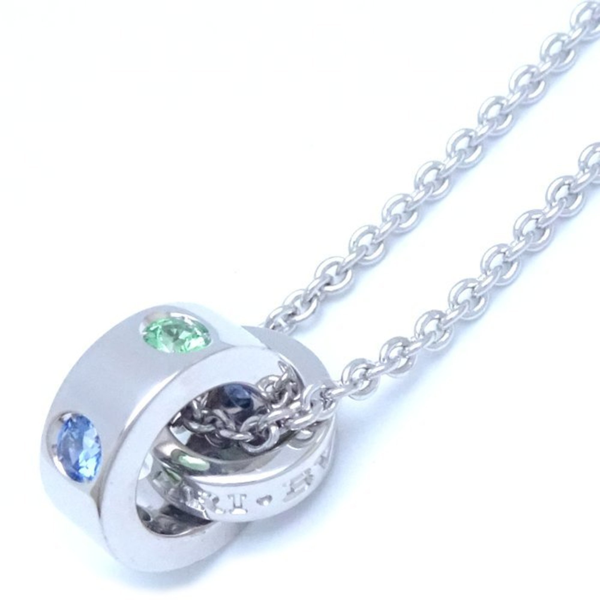 BVLGARI Roman Sorbet Necklace Sapphire Tsavorite K18WG White Gold 292147