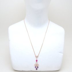 BVLGARI Diva Dream Necklace Amethyst Pink Tourmaline Diamond K18PG Gold 292107