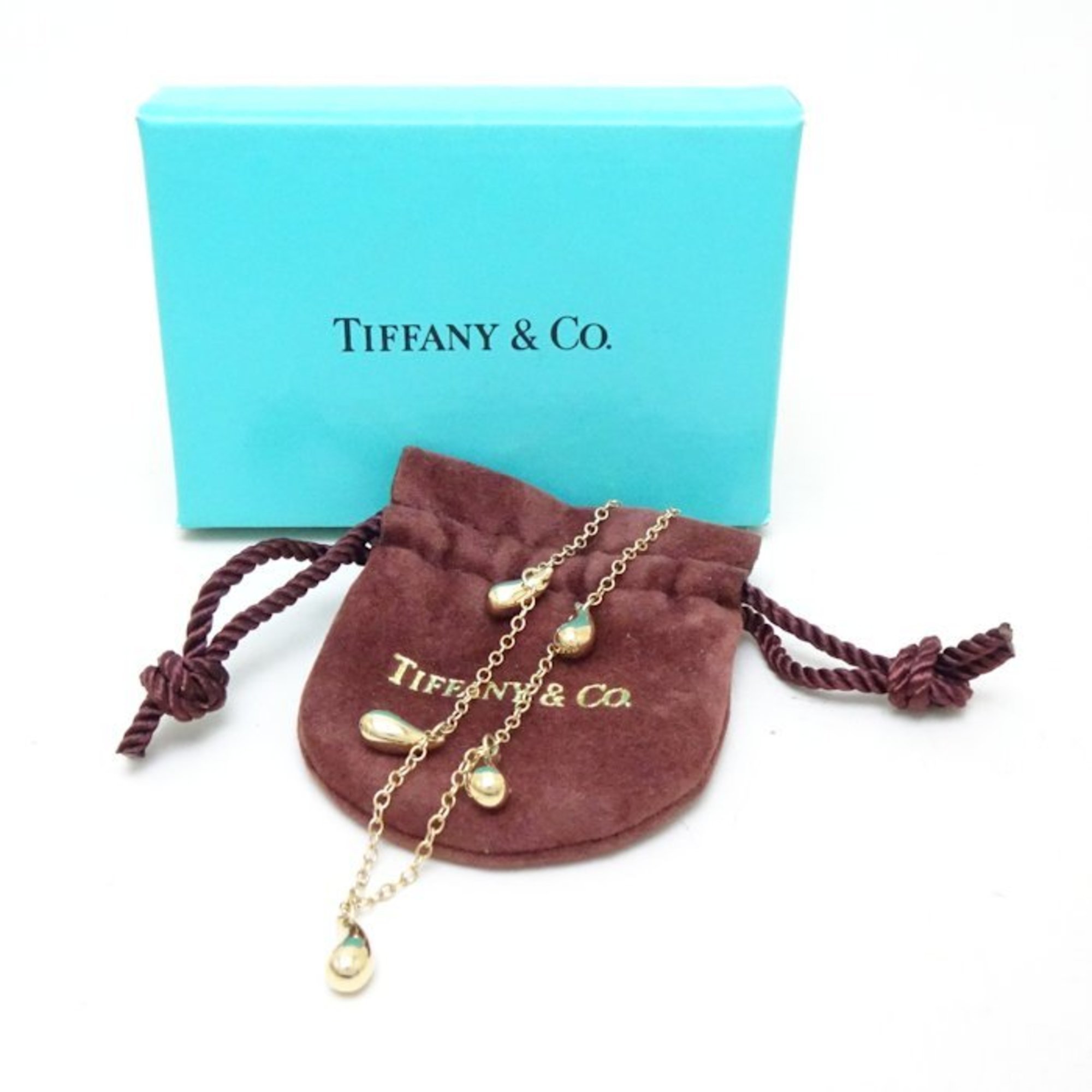 TIFFANY&Co. Tiffany Teardrop Bracelet 5P Elsa Peretti K18YG Yellow Gold 292128