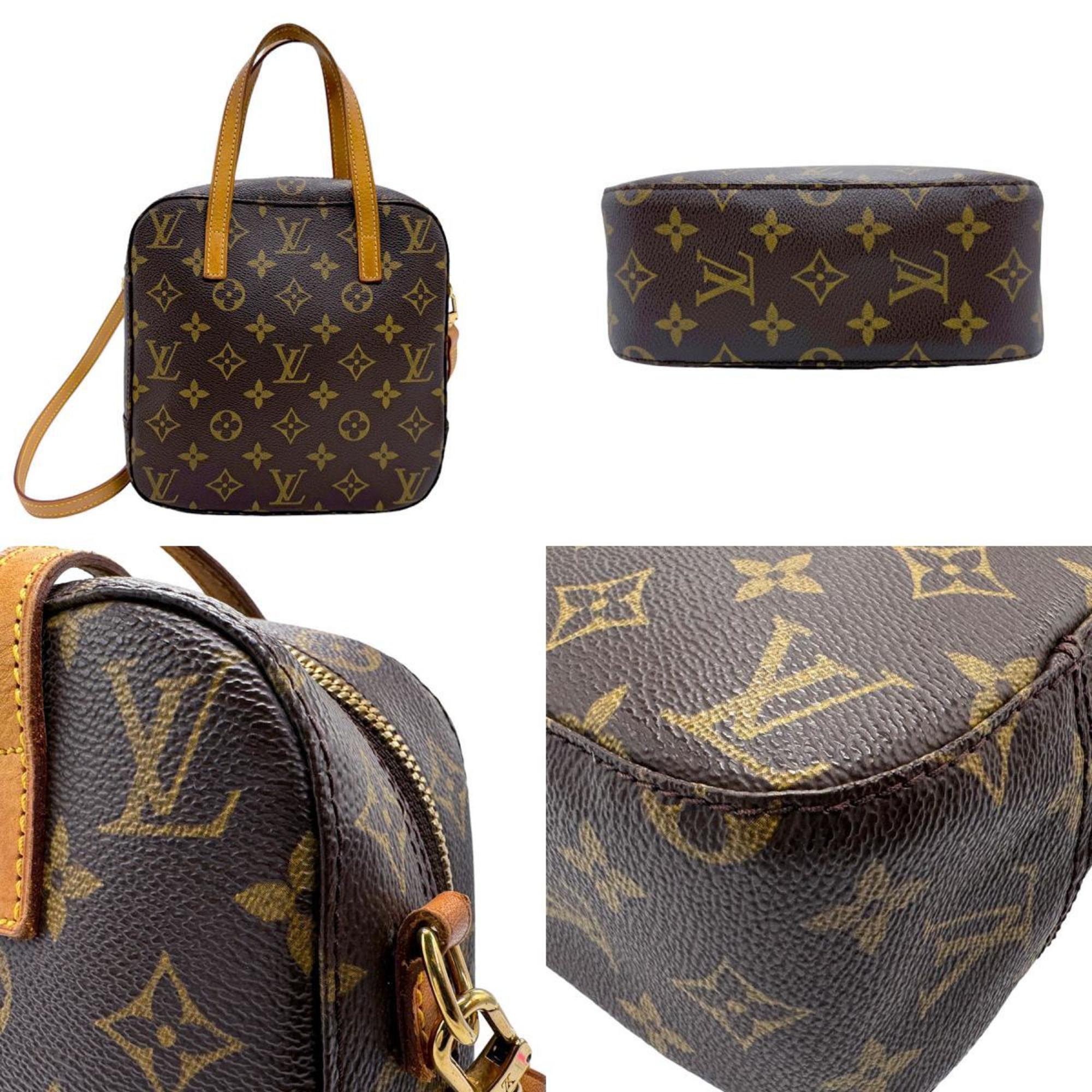 Louis Vuitton LOUIS VUITTON Handbag Shoulder Bag Monogram Spoontini Canvas Brown Women's M47500 n0086