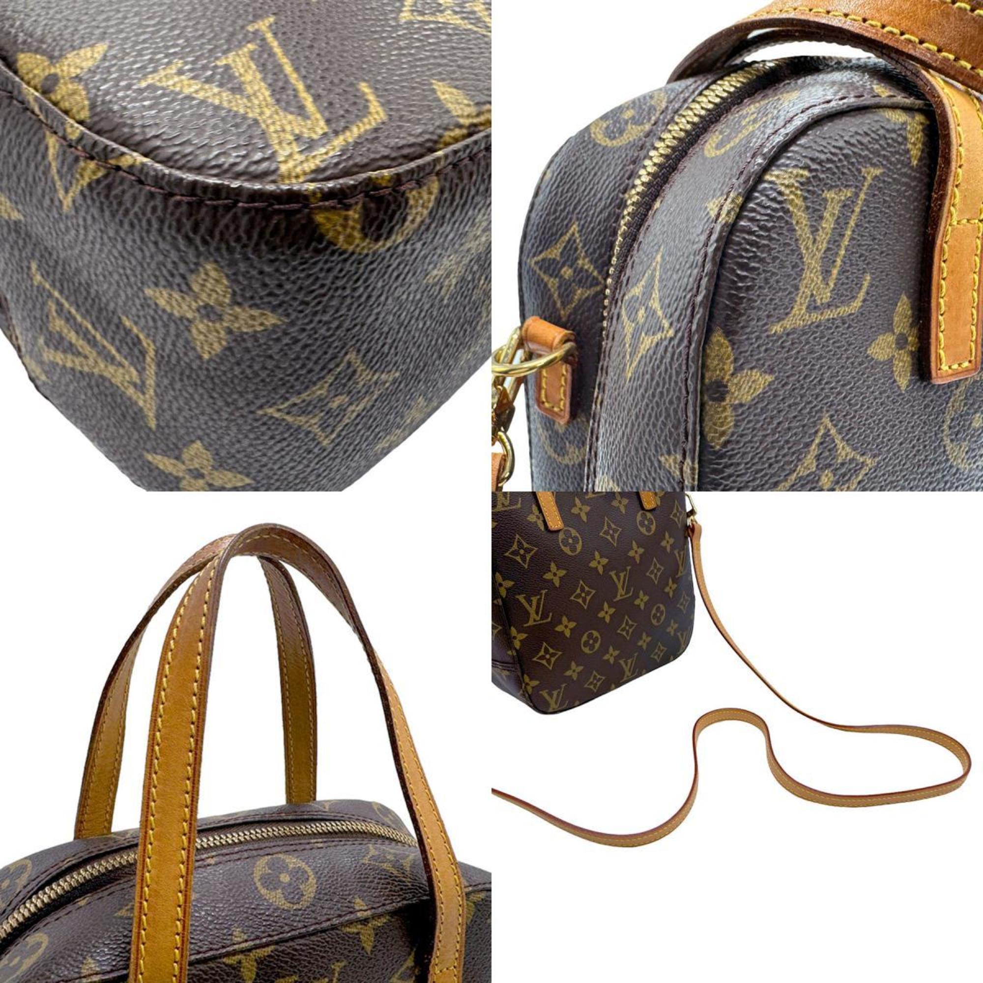 Louis Vuitton LOUIS VUITTON Handbag Shoulder Bag Monogram Spoontini Canvas Brown Women's M47500 n0086