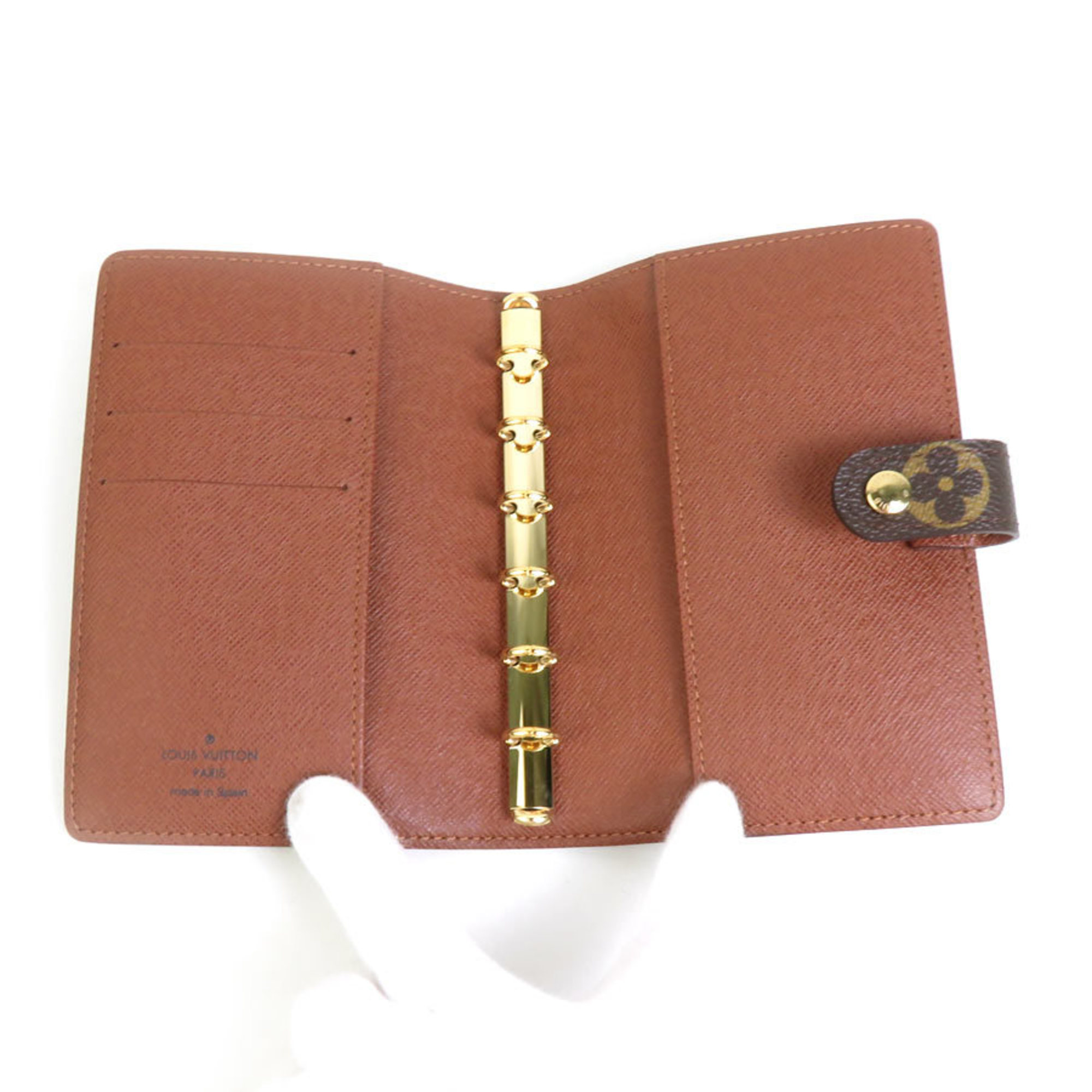 Louis Vuitton LOUIS VUITTON Notebook Cover Monogram Agenda PM Canvas Brown Men's Women's R20005 a0378