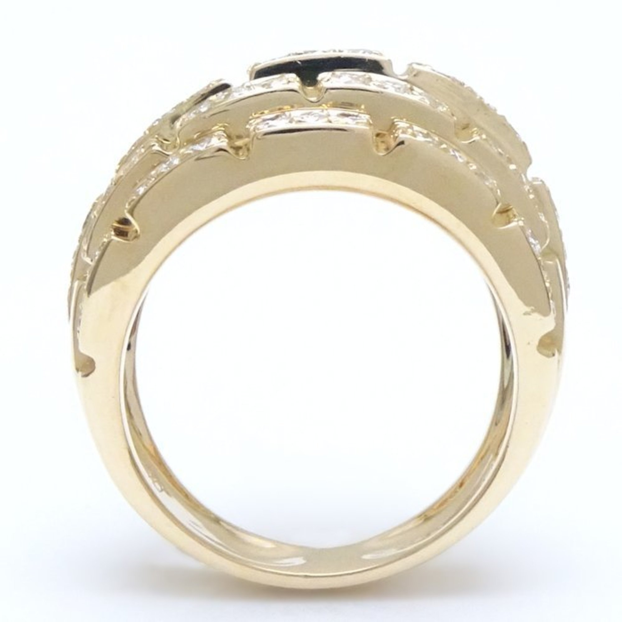 CARTIER Oriane Ring Diamond #57 K18YG Yellow Gold 292105