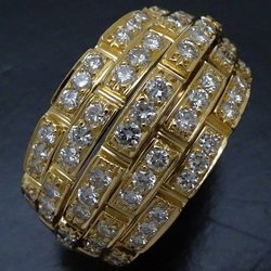 CARTIER Oriane Ring Diamond #57 K18YG Yellow Gold 292105