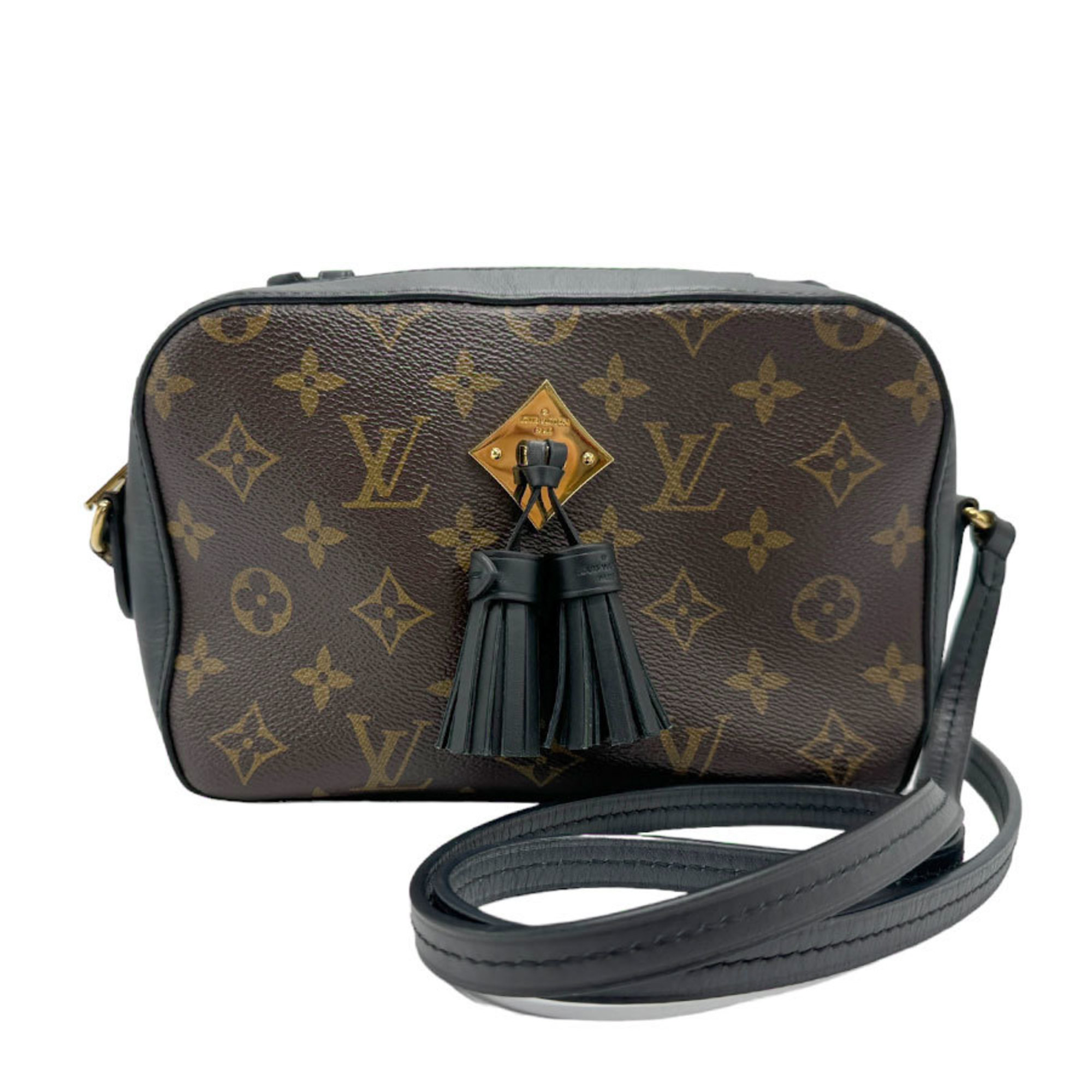 Louis Vuitton Shoulder Bag Monogram Santonge Canvas Brown x Black Women's M43555 z1823