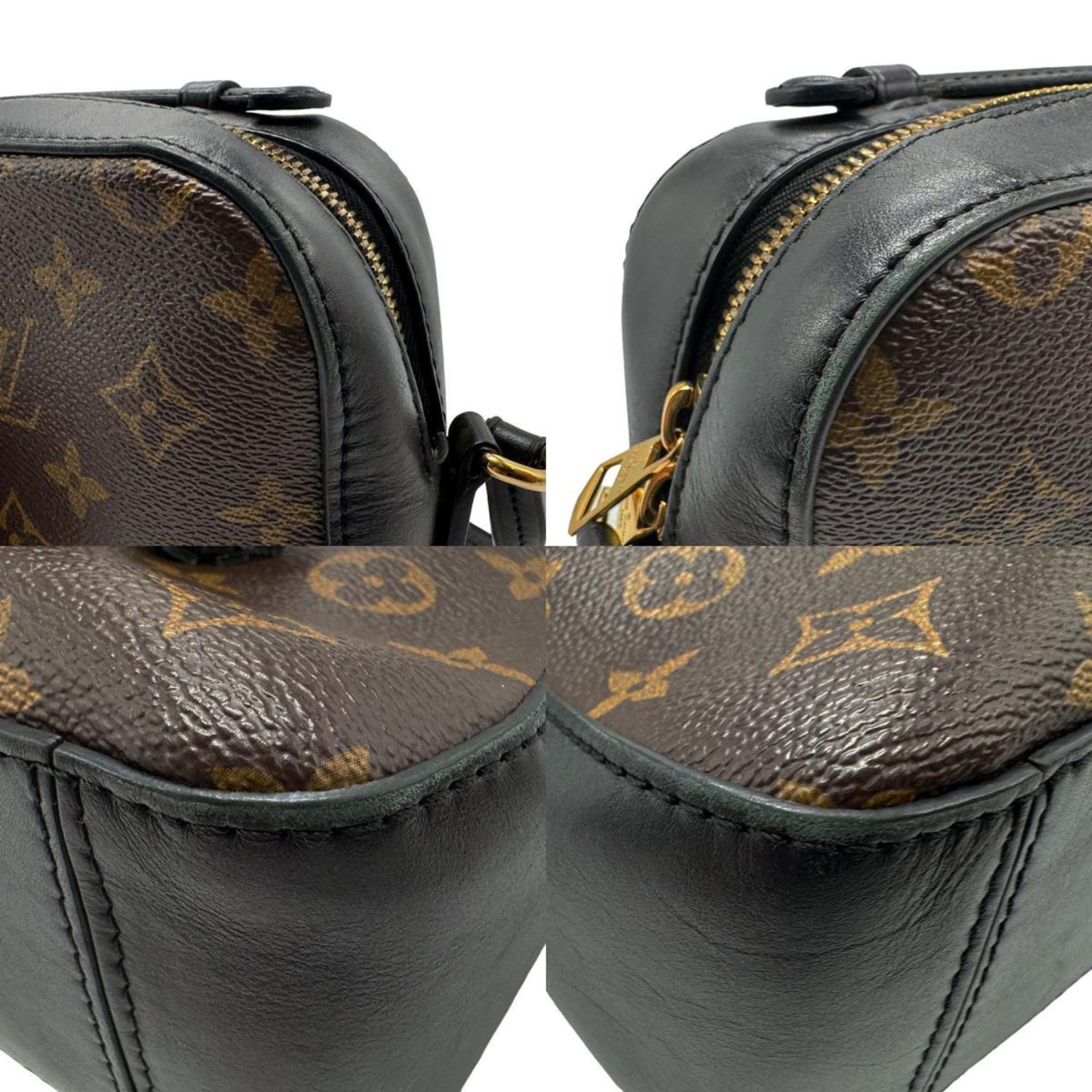 Louis Vuitton Shoulder Bag Monogram Santonge Canvas Brown x Black Women's M43555 z1823