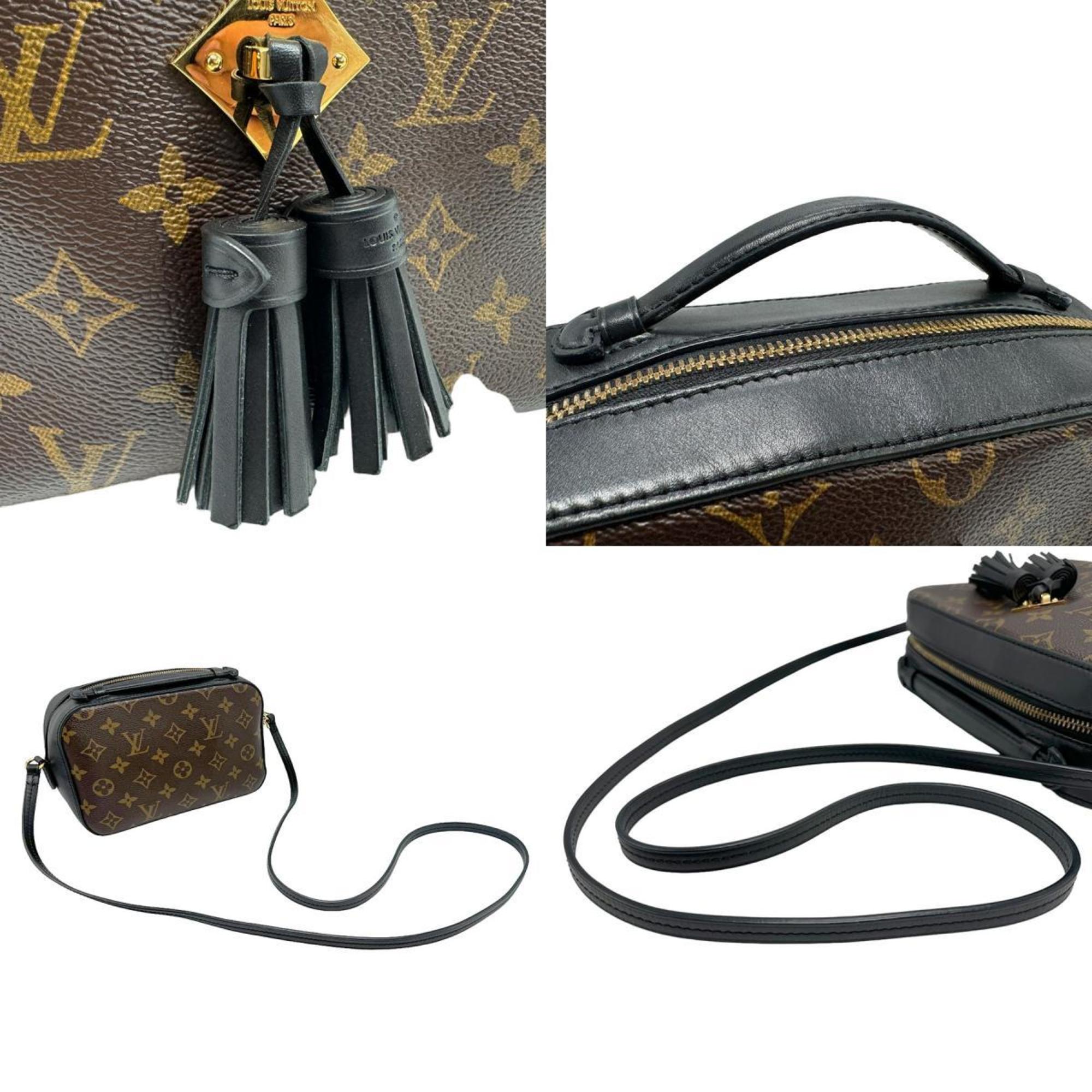 Louis Vuitton Shoulder Bag Monogram Santonge Canvas Brown x Black Women's M43555 z1823