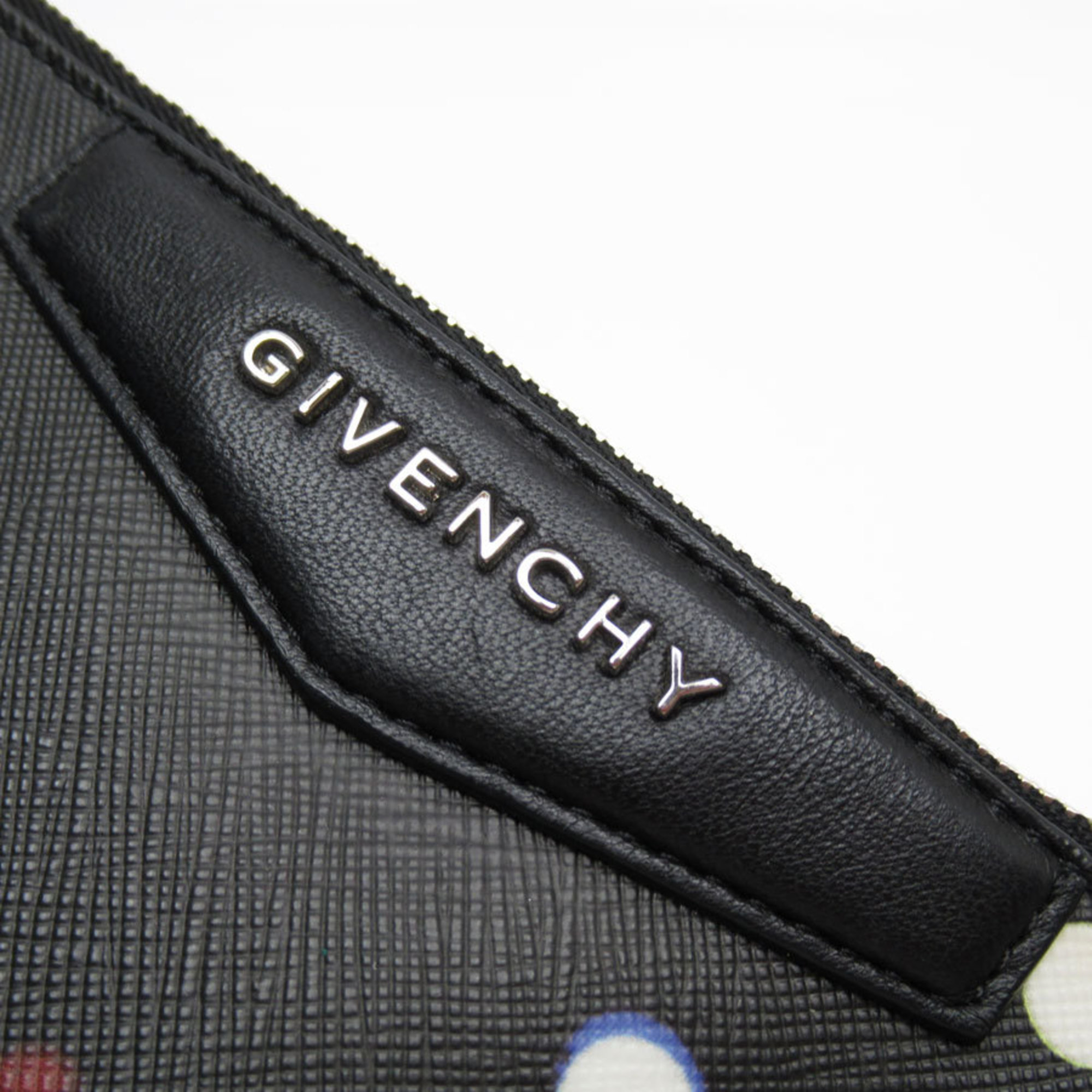 Givenchy clutch bag leather black multicolor women's w0542