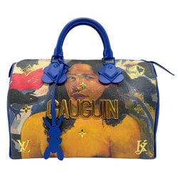 Louis Vuitton LOUIS VUITTON Handbag Masters Collection GAUGUIN Speedy 30 Coated Canvas Multicolor Blue Men's Women's M43355 z1787