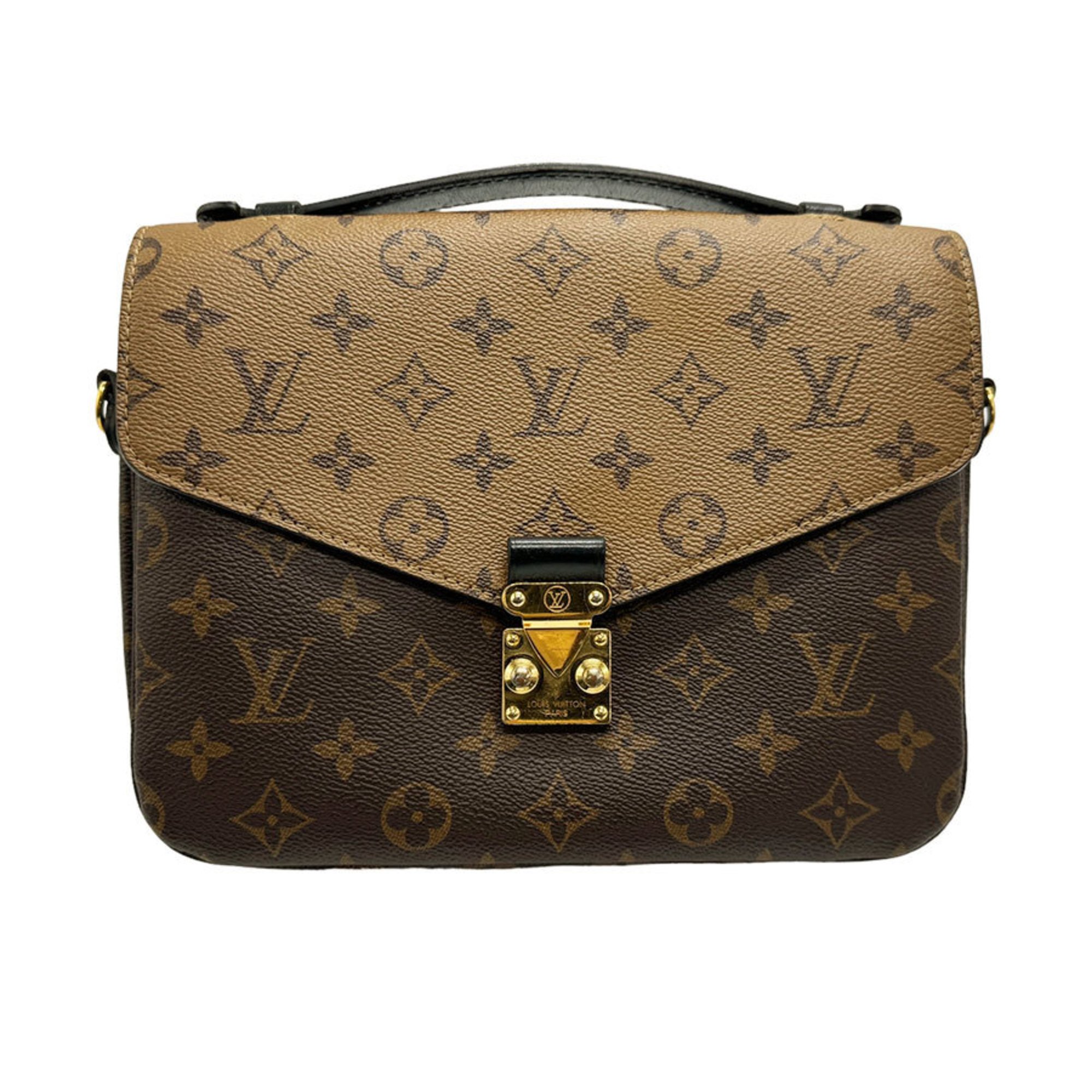 Louis Vuitton LOUIS VUITTON Handbag Shoulder Bag Monogram Reverse Pochette Metis MM Canvas Brown Women's M44876 n0091