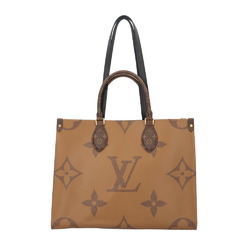 Louis Vuitton On the Go MM Monogram Giant Shoulder Bag Reverse M45321 Brown Unisex LOUIS VUITTON 2way