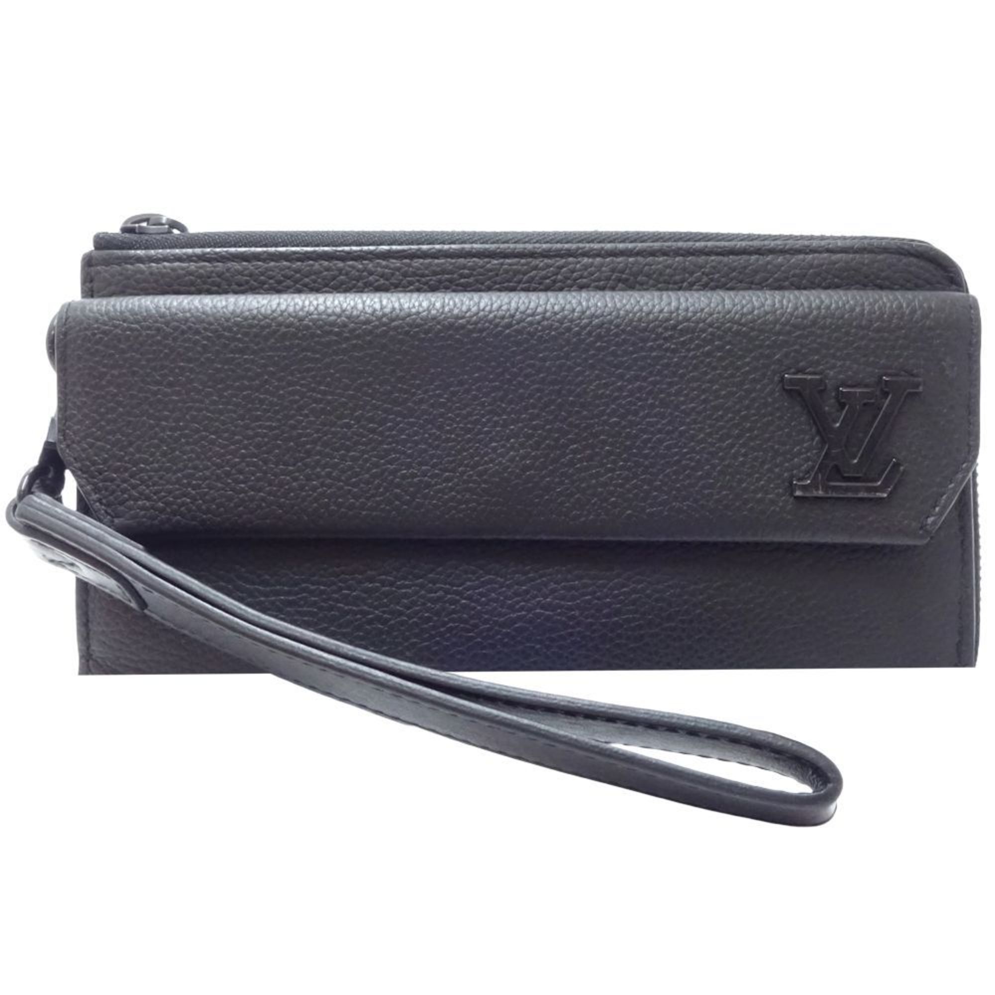 LOUIS VUITTON Louis Vuitton Long Wallet M69831 Aerogram Zippy Noir 180629