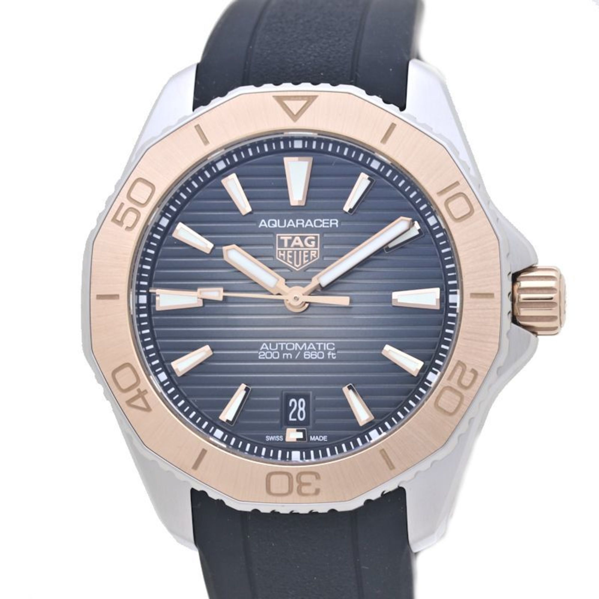 TAG HEUER Aquaracer Calibre 5 WBP2151.FT6199 K18RG Rose Gold x Stainless Steel Rubber Men's 39519 Watch