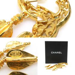 CHANEL Brooch Coco Mark Metal Gold Women's e58867g