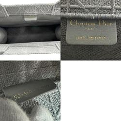 Christian Dior handbag tote bag book medium canvas gray men's women's n0082