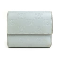 CELINE Tri-fold wallet Leather Light grey Women's e58863
