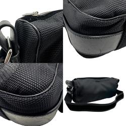 Yves Saint Laurent Shoulder Bag Nylon Leather Black Women's 116164 z1817