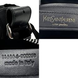 Yves Saint Laurent Shoulder Bag Nylon Leather Black Women's 116164 z1817