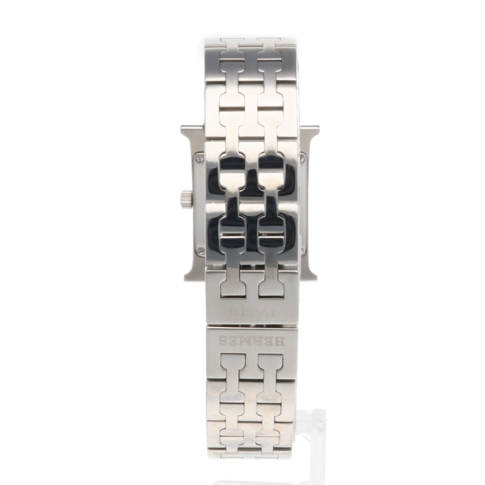 Hermes H Watch Wristwatch Stainless Steel HH1.210 Quartz Ladies HERMES