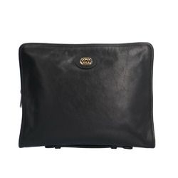 Gucci Clutch Bag Leather 575829 Black Men's GUCCI