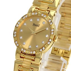 Piaget 80564K81 Dancer 12P Diamond Watch K18 Yellow Gold K18YG Ladies