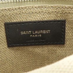 Saint Laurent University Flat Shoulder Bag Canvas Women's