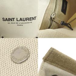 Saint Laurent University Flat Shoulder Bag Canvas Women's