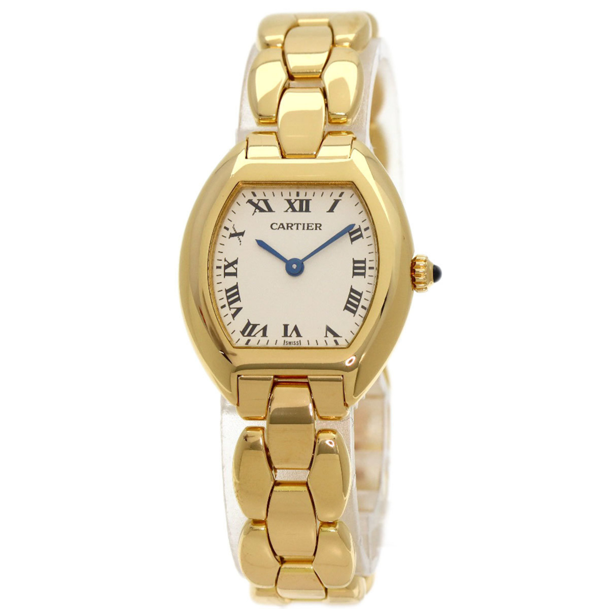 Cartier Tortue SM Watch K18 Yellow Gold K18YG Ladies