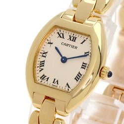 Cartier Tortue SM Watch K18 Yellow Gold K18YG Ladies