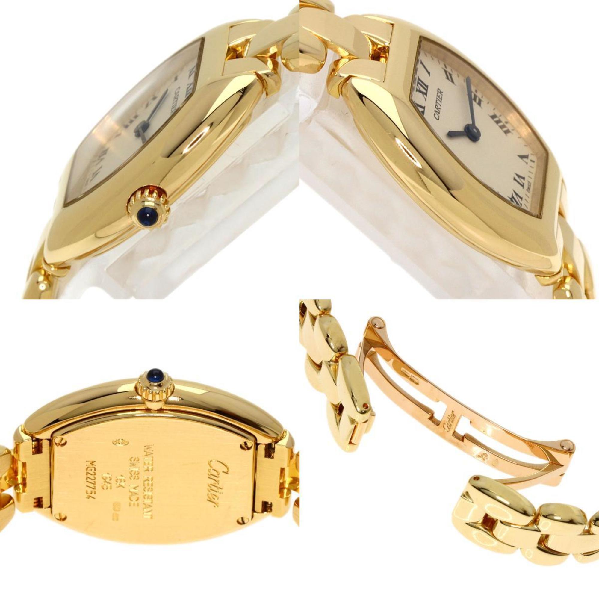 Cartier Tortue SM Watch K18 Yellow Gold K18YG Ladies