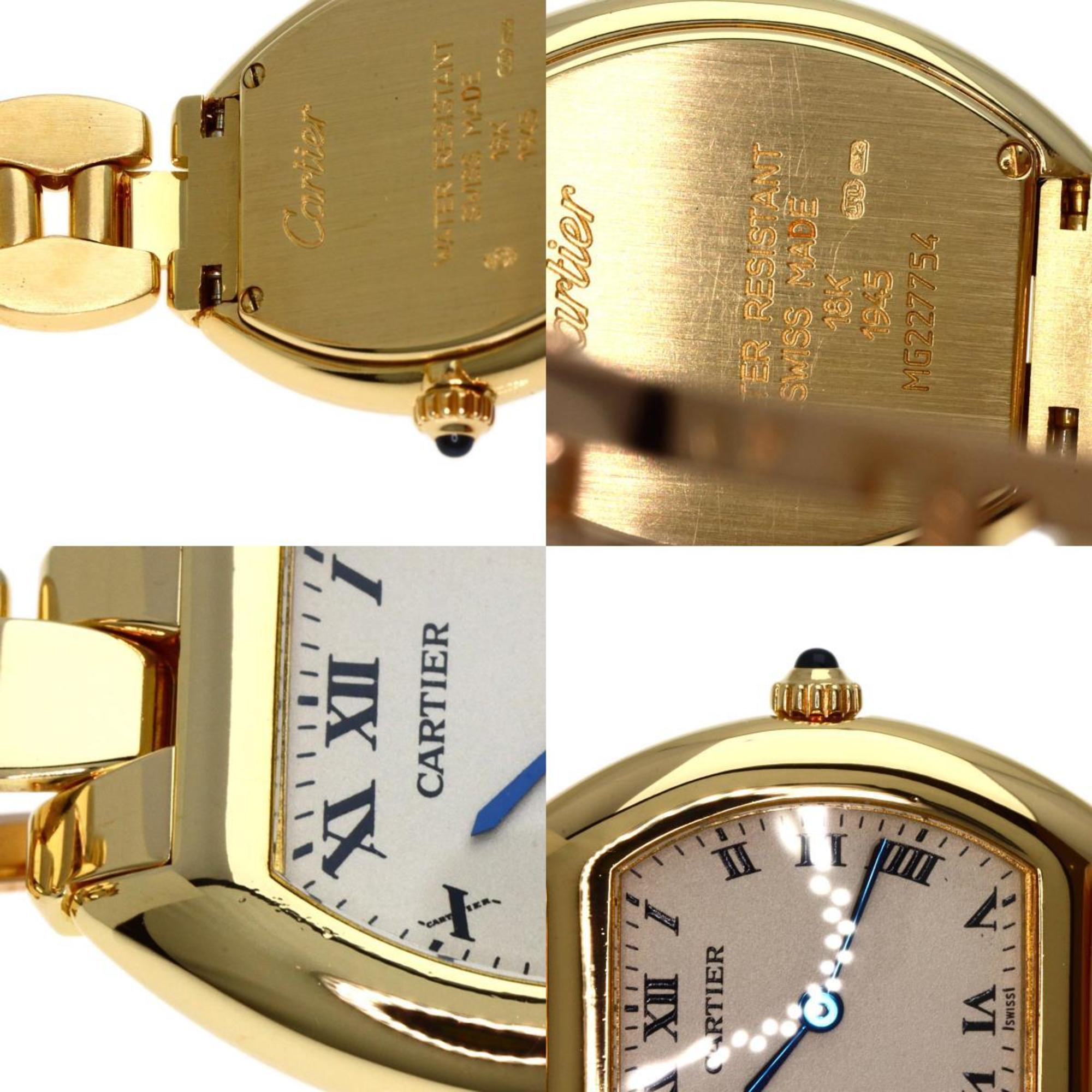 Cartier Tortue SM Watch K18 Yellow Gold K18YG Ladies