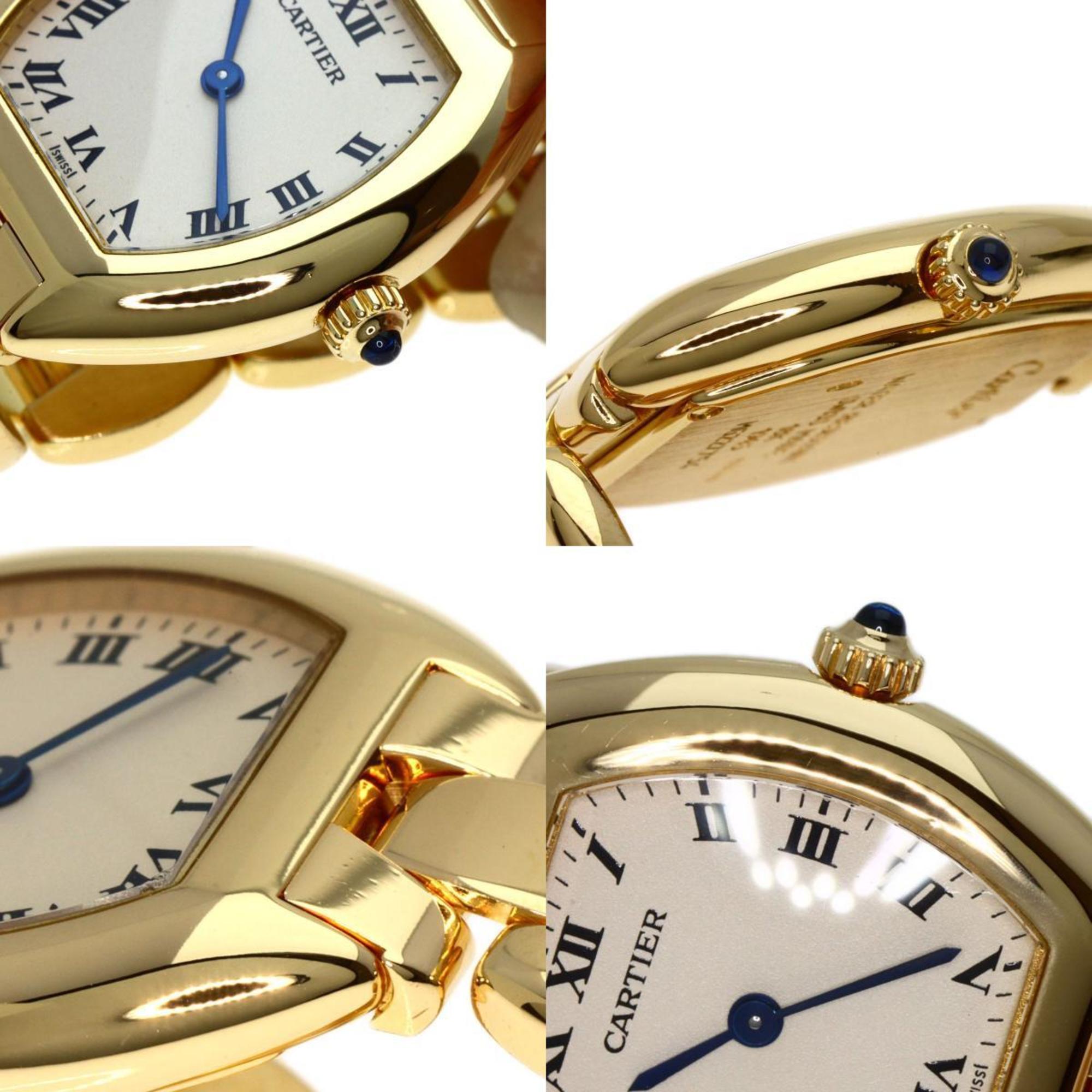 Cartier Tortue SM Watch K18 Yellow Gold K18YG Ladies