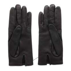 Hermes Gloves Evelyn Leather Women's Size 7.5 HERMES Black