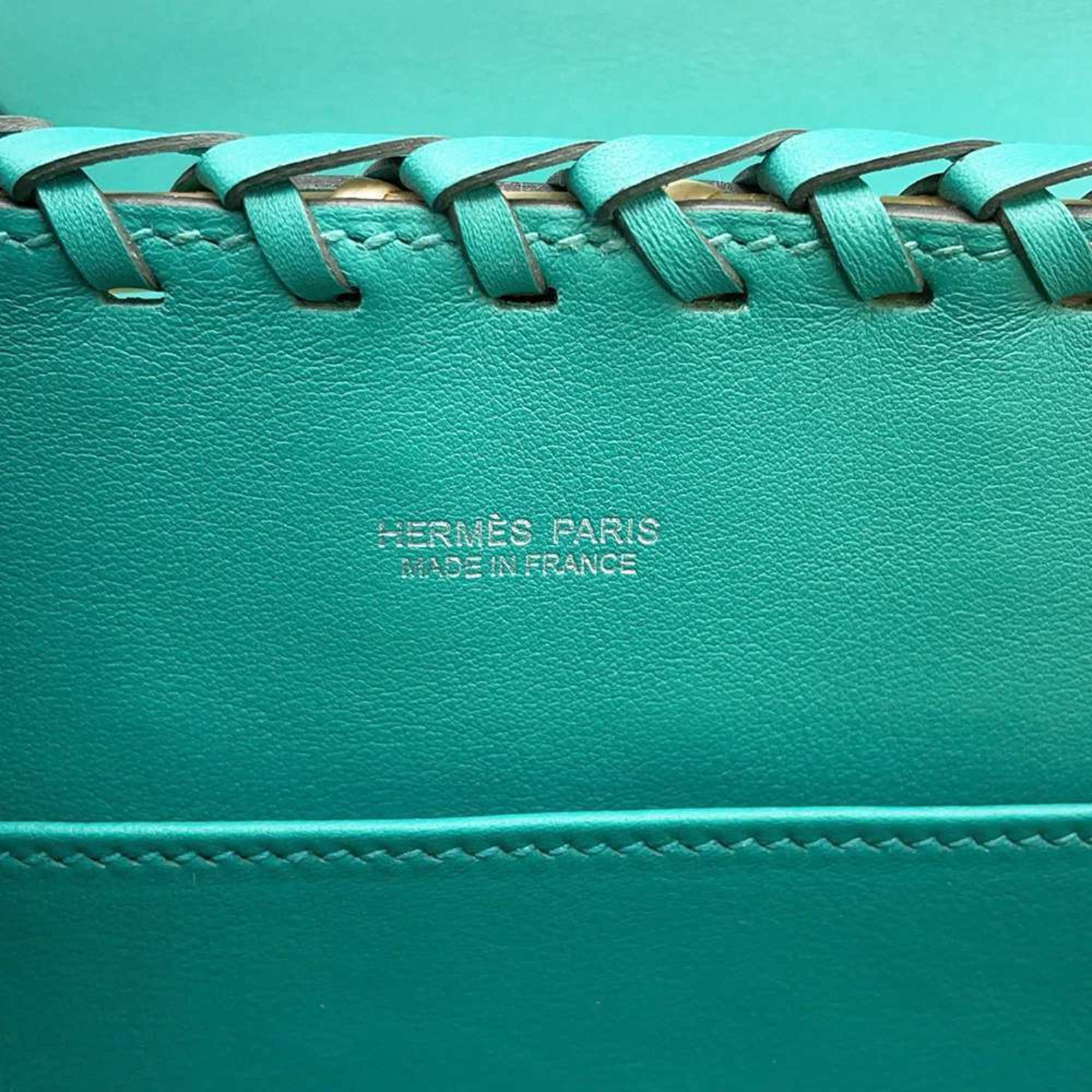 Hermes Kelly Picnic Mini Vert Verone Silver Hardware Swift Willow Y Stamp