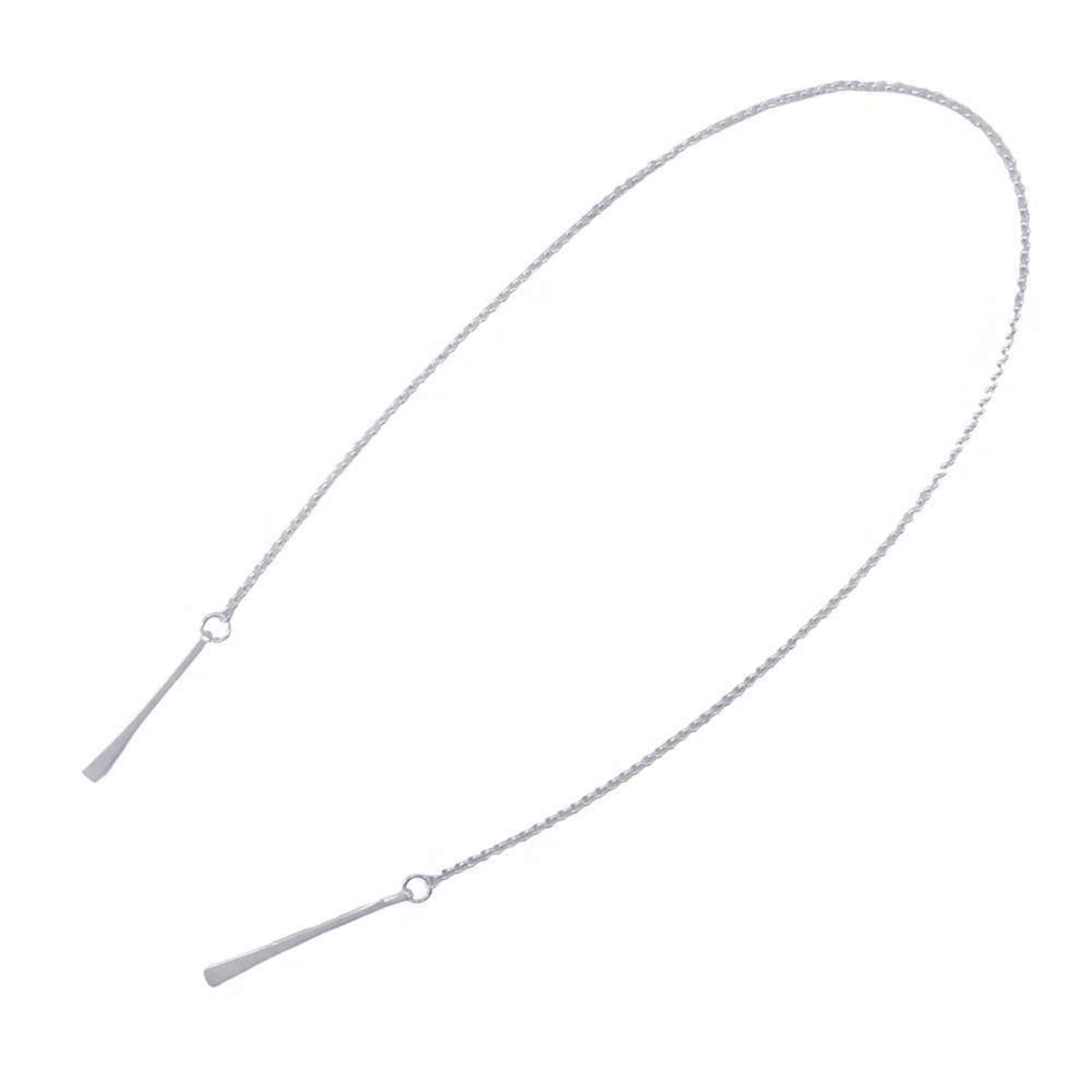 Hermes Necklace Clou de Forge Lariat SV925 Silver HERMES