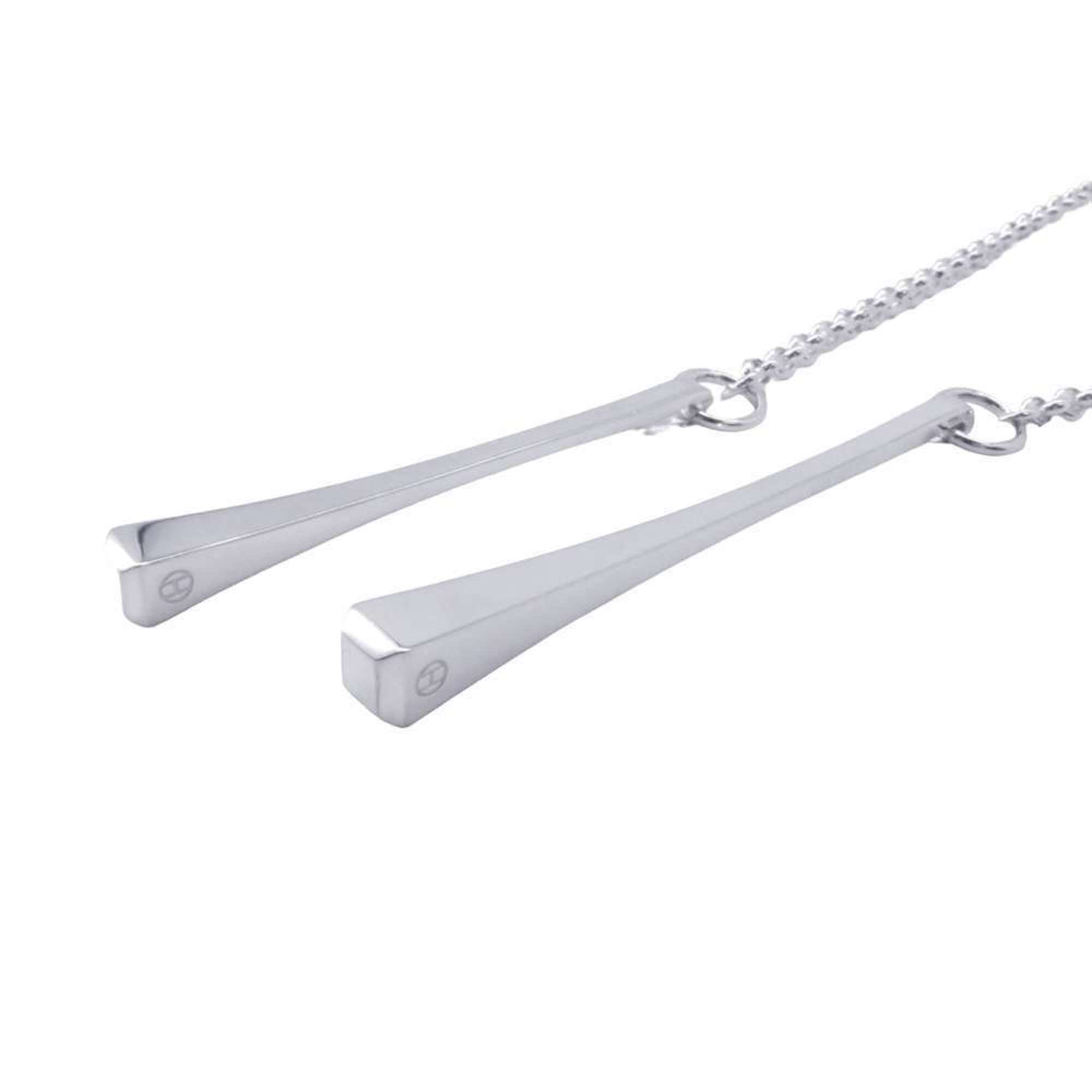 Hermes Necklace Clou de Forge Lariat SV925 Silver HERMES