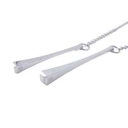 Hermes Necklace Clou de Forge Lariat SV925 Silver HERMES