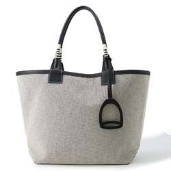 Hermes Tote Bag Steeple 28 Black Grey Toile H Swift B Stamp