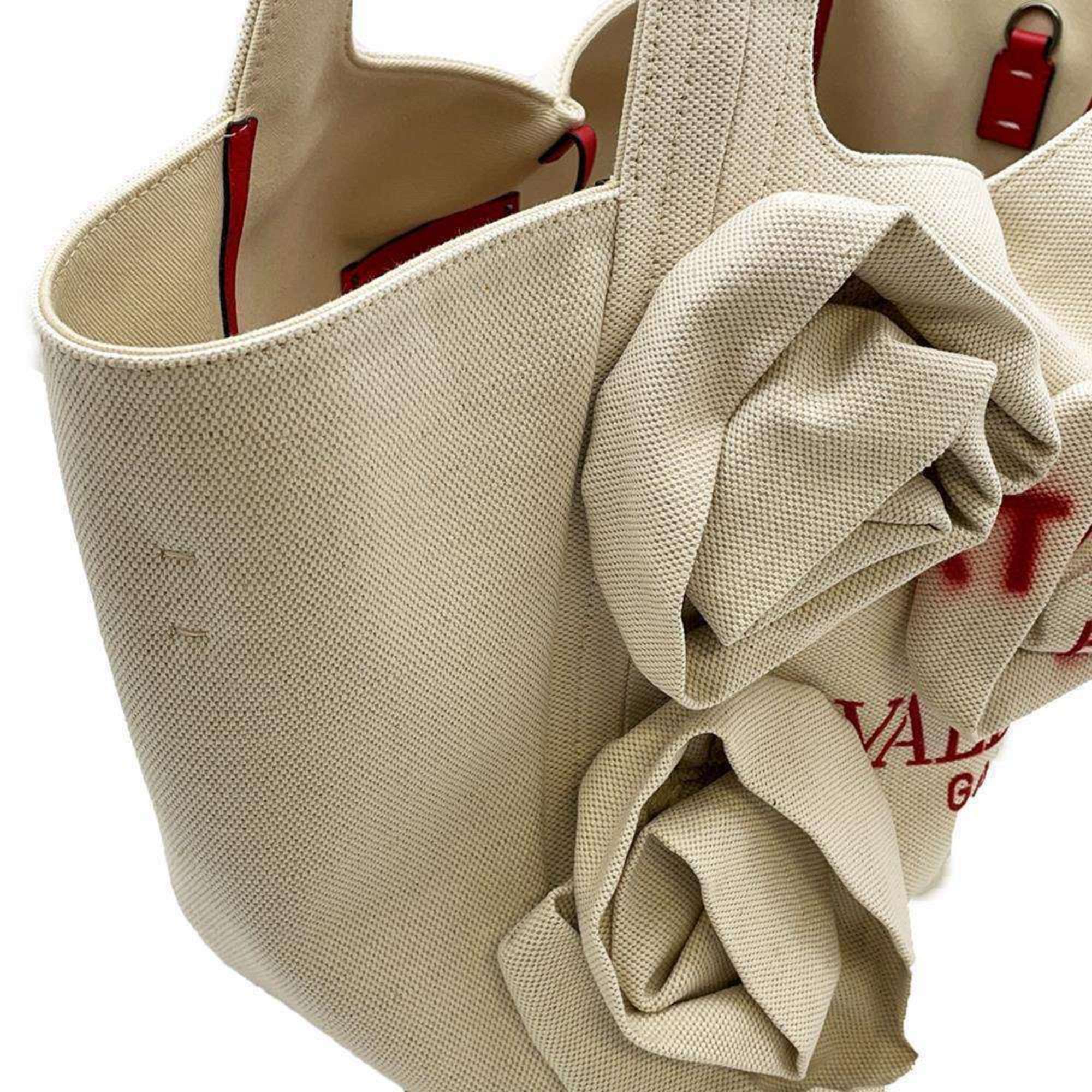 Valentino Garavani Tote Bag Atelier Rose Canvas VALENTINO 2way Shoulder