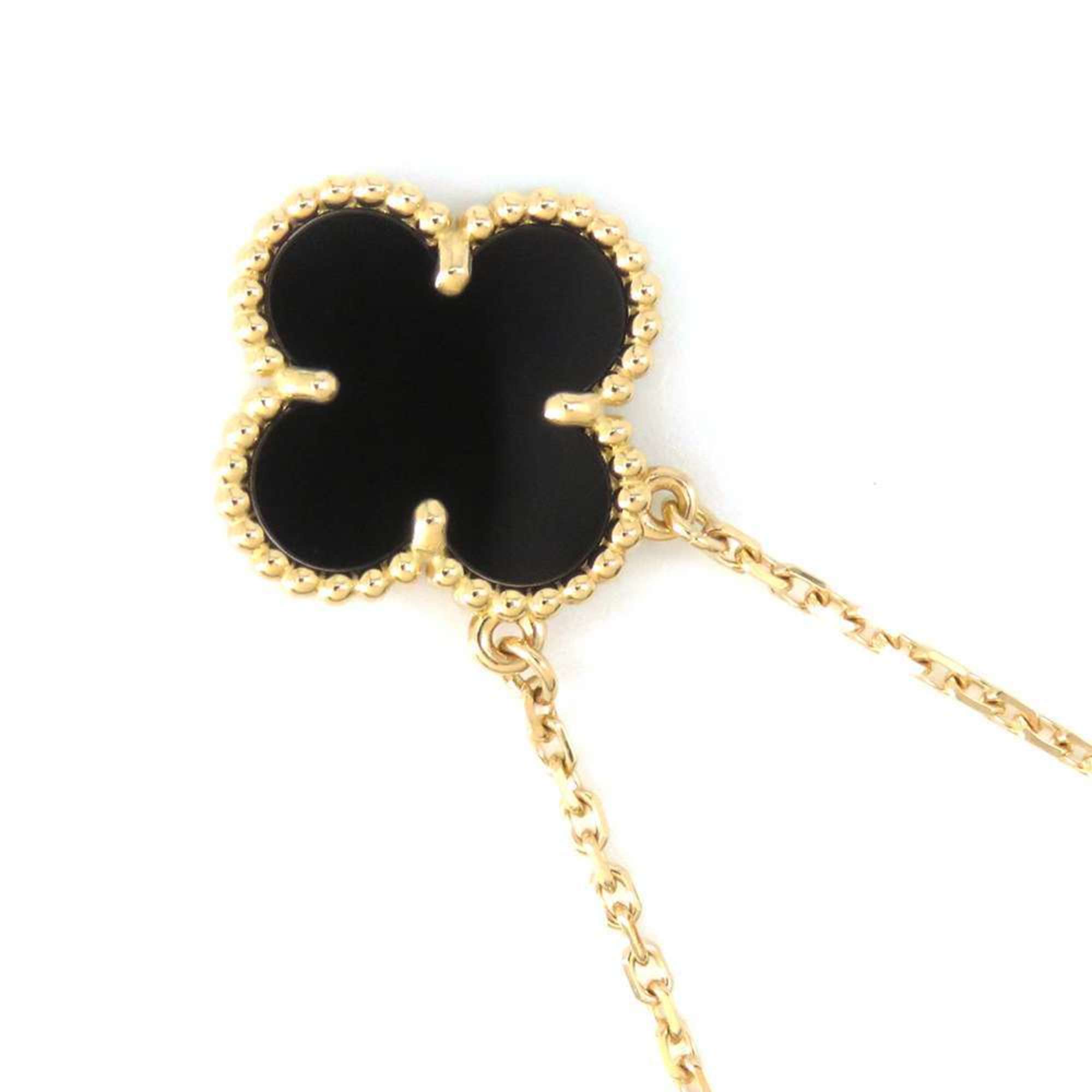 Van Cleef & Arpels Necklace Alhambra Pendant Onyx K18YG VCAR5800