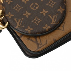 LOUIS VUITTON Louis Vuitton Monogram Reverse Giant Pochette Trio Brown/Beige M68756 Women's Canvas Pouch